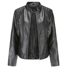Load image into Gallery viewer, Spring Autumn Ladies Motorcycle Leather Jacket