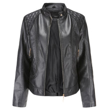 Load image into Gallery viewer, Spring Autumn Ladies Motorcycle Leather Jacket