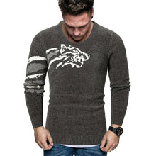 Load image into Gallery viewer, Spring and Autumn New Men's Animal Pattern Design Round Collar