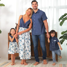 Load image into Gallery viewer, Summer Family Clothes Mosaic Cotton Family Matching Floral Dress