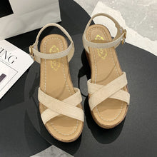 Load image into Gallery viewer, Summer Gladiator Sandals Women Shoes High Heel Buckle Strap Shoes
