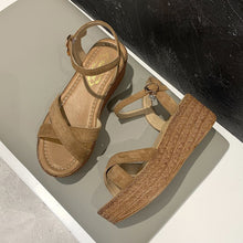 Load image into Gallery viewer, Summer Gladiator Sandals Women Shoes High Heel Buckle Strap Shoes
