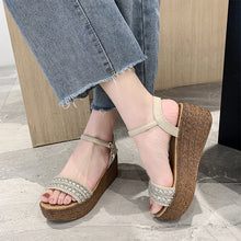 Load image into Gallery viewer, Summer Gladiator Sandals Women Shoes High Heel Buckle Strap Shoes