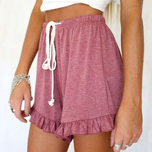 Load image into Gallery viewer, Summer Home Women Casual Shorts High Waist Elastic Drawstring