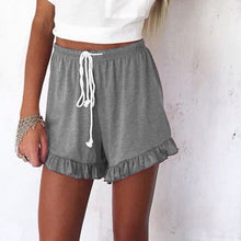Load image into Gallery viewer, Summer Home Women Casual Shorts High Waist Elastic Drawstring