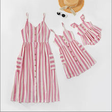 Load image into Gallery viewer, Summer Mother Daughter Matching Dresses Family Set Mom Baby Mommy