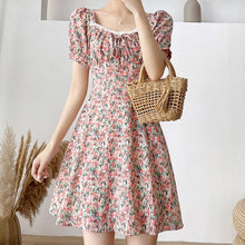 Load image into Gallery viewer, Summer New Fashion Sexy Mini Dress Female Short Sleeve Printed - Sophornlilly