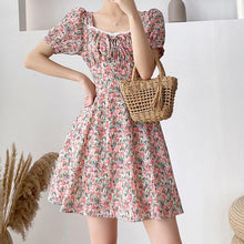 Load image into Gallery viewer, Summer New Fashion Sexy Mini Dress Female Short Sleeve Printed - Sophornlilly