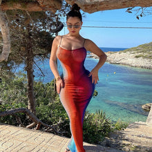 Load image into Gallery viewer, Summer New Holiday Sexy Sling Dress Slim Skirt Backless Spaghetti