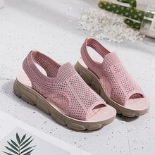 Load image into Gallery viewer, Summer New Sandals Women Woven Mesh Flat Beach Shoes Fashion - Sophornlilly