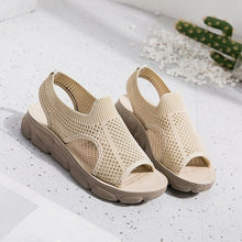 Load image into Gallery viewer, Summer New Sandals Women Woven Mesh Flat Beach Shoes Fashion - Sophornlilly