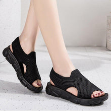 Load image into Gallery viewer, Summer New Sandals Women Woven Mesh Flat Beach Shoes Fashion - Sophornlilly