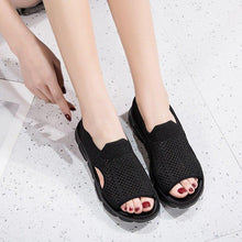 Load image into Gallery viewer, Summer New Sandals Women Woven Mesh Flat Beach Shoes Fashion - Sophornlilly