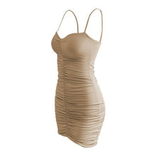Load image into Gallery viewer, Summer New Sexy Sling Bag Hip Folds Nightclub Dress - Sophornlilly