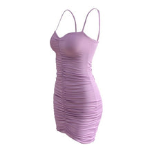 Load image into Gallery viewer, Summer New Sexy Sling Bag Hip Folds Nightclub Dress - Sophornlilly