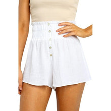 Load image into Gallery viewer, Summer Shorts Women Fashion Design Loose High Waist Buttons Thin - Sophornlilly