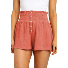 Load image into Gallery viewer, Summer Shorts Women Fashion Design Loose High Waist Buttons Thin - Sophornlilly