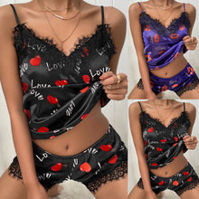 Load image into Gallery viewer, Summer Sleepwear Women Pajama Sets Sleepwear Fashion Heart Dot
