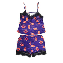 Load image into Gallery viewer, Summer Sleepwear Women Pajama Sets Sleepwear Fashion Heart Dot