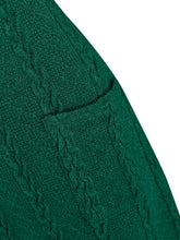 Load image into Gallery viewer, Turtleneck Long Sleeves Women Knitted Dress Pockets Cable Knit