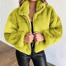Load image into Gallery viewer, Fleece Sweatshirt Stand Collar Oversized Fluffy Warm