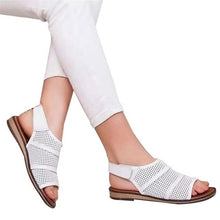 Load image into Gallery viewer, Women Breathable Mesh Flat Sandals PU Leather Open Toe Summer - Sophornlilly