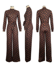 Load image into Gallery viewer, Women Fashion Clothing African Jumpsuit Back Zipper Turtleneck - Sophornlilly