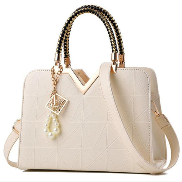 Women Handbags Leather Totes Bag Top handle Embroidery Crossbody