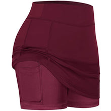 Load image into Gallery viewer, Women Leggings Tennis Skirts Run Yo Ga Inner Short Elastic Sport