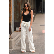 Load image into Gallery viewer, Women Pants Linen Cotton Casual Pants Solid Harajuku Green