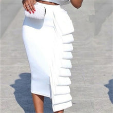 Load image into Gallery viewer, Women Pencil Skirt High Waist Slim Midi Solid Modest Classy