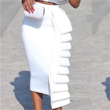 Load image into Gallery viewer, Women Pencil Skirt High Waist Slim Midi Solid Modest Classy