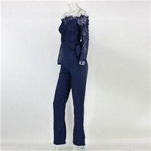 Load image into Gallery viewer, Women Sexy Lace Floral Jumpsuit slim fit Long Sleeve Jumpsuit - Sophornlilly
