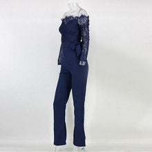 Load image into Gallery viewer, Women Sexy Lace Floral Jumpsuit slim fit Long Sleeve Jumpsuit - Sophornlilly