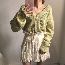 Load image into Gallery viewer, Women Spring Summer Sweater and Cardigans Low V Neck Knit Tops