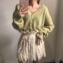Load image into Gallery viewer, Women Spring Summer Sweater and Cardigans Low V Neck Knit Tops