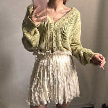 Load image into Gallery viewer, Women Spring Summer Sweater and Cardigans Low V Neck Knit Tops