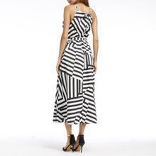 Load image into Gallery viewer, Women&#39;s Boho Long Summer Maxi Dress Color Matching Geometric