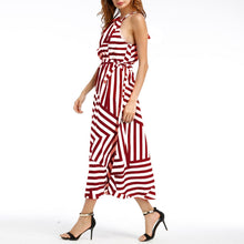 Load image into Gallery viewer, Women&#39;s Boho Long Summer Maxi Dress Color Matching Geometric
