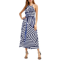 Load image into Gallery viewer, Women&#39;s Boho Long Summer Maxi Dress Color Matching Geometric
