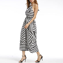 Load image into Gallery viewer, Women&#39;s Boho Long Summer Maxi Dress Color Matching Geometric