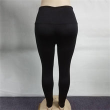 Load image into Gallery viewer, Womens High Waist Black Skinny Leggings Slim Fit Pencil Pants