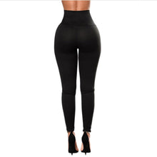 Load image into Gallery viewer, Womens High Waist Black Skinny Leggings Slim Fit Pencil Pants