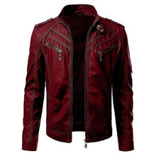 Load image into Gallery viewer, fashion new casual leather jacket