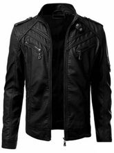 Load image into Gallery viewer, fashion new casual leather jacket