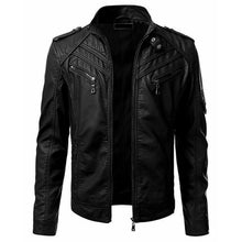 Load image into Gallery viewer, fashion new casual leather jacket