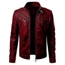 Load image into Gallery viewer, fashion new casual leather jacket