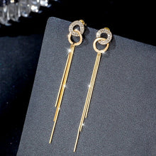 Load image into Gallery viewer, new drop shaped alloy long earrings, elegant women's fashion