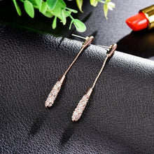 Load image into Gallery viewer, new drop shaped alloy long earrings, elegant women's fashion
