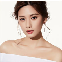 Load image into Gallery viewer, new drop shaped alloy long earrings, elegant women's fashion